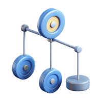 splendid nordic Diagram of a pulley system. Minimal design, with Scalable Design. perfect clarity png