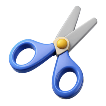 Eterno rústico tesoura. fresco arestas, plano cor, limpar \ limpo linhas com escalável Projeto. exclusivo png