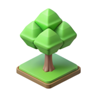 vibrant celebrated Single-weight stroke isometric tree with Scalable Design. png