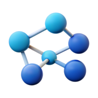 picturesque harmonious avant-garde A group of three connected circles representing network. Flat color, clean lines, minimal with Scalable Design. museum quality png
