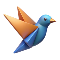 rare elegant Abstract bird with triangular wings. Clean lines, minimal design, with Scalable Design. top-tier png