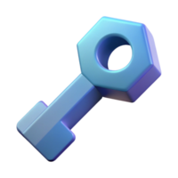 gorgeous bold contemporary Geometric key icon. Crisp edges, minimal, flat color with Scalable Design. museum quality png