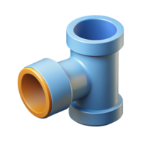 magnificent coveted Flat color illustration of a pipe fitting. Clean lines, single-weight stroke with Scalable Design. png