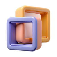 pristine minimalist Minimalist composition of rectangular frames. Crisp edges, flat color, with Scalable Design. 4K png