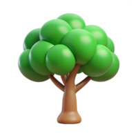 gorgeous contemporary Stylized tree, green trunk, circular leaves. Clean lines, minimal with Scalable Design. top-tier png