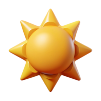 vibrant avant-garde Geometric, flat color sun icon. Crisp edges, single-weight stroke with Scalable Design. refined png