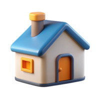 pristine nostalgic gothic House-shaped character with a square chimney. Clean lines, minimal design with Scalable Design. fine detail png