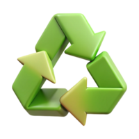 joyful vibrant Geometric recycling symbol. Sharp edges, flat color, minimal with Scalable Design. crisp png