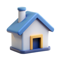 vibrant geometric A minimalist home icon with a pointed roof and chimney. Clean lines, flat color with Scalable Design. expertly shot png