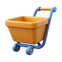 wonderful coastal Minimal design of a shopping cart. Flat color, clean lines with Scalable Design. luxury png