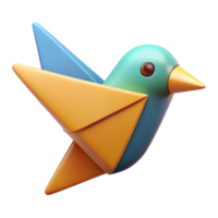 intense hypnotic Triangular bird with rectangular wings. Crisp edges, minimal, single-weight stroke with Scalable Design. luxury png