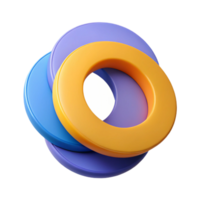 signature tropical Geometric pattern of concentric circles. Crisp edges, flat color, single-weight stroke with Scalable Design. original png
