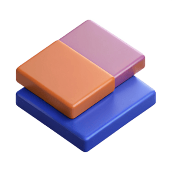 maravilloso buscados dos superposición rectángulos, contrastando colores. plano color, con escalable diseño. png