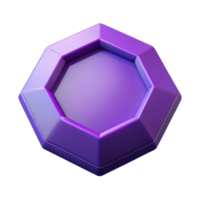 wonderful energetic victorian Symmetrical, octagonal shape. Crisp edges, purple flat color. Clean lines, with Scalable Design. premium png