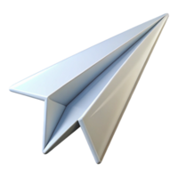 magnificent notable Minimal outline of a paper airplane. Clean lines, sharp edges, with Scalable Design. png