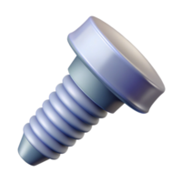 playful alluring Flat color technical drawing of a screw. Minimal design, clean lines with Scalable Design. expertly shot png