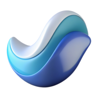 wonderful vintage Abstract shape resembling a wave. Clean lines and flat color. with Scalable Design. high quality png