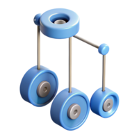 whimsical dramatic Diagram of a pulley system. Minimal design, with Scalable Design. top-tier png