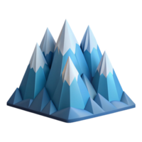 timeless nordic Geometric mountain range. Clean lines, flat color, with Scalable Design. top-tier png