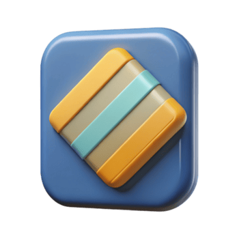 requintado boêmio quadrado distintivo, três listras, plano cor, fresco arestas, mínimo com escalável Projeto. sem falhas png