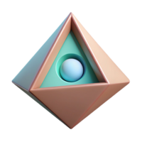 melancholic impressive Geometric triangle with a circle inside. Symmetrical design, clean lines, flat color with Scalable Design. artisan png