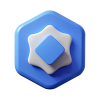 wonderful mysterious modern Square badge, curved corners, abstract geometric shape. Scalable, clean lines, flat color with Scalable Design. 4K png