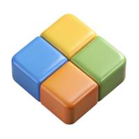 wonderful notable Square divided into four quadrants, distinct flat colors. Crisp edges, clean lines, with Scalable Design. png