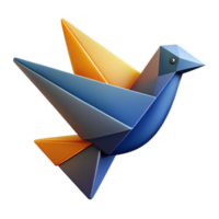 quintessential artistic Abstract bird with triangular wings. Clean lines, minimal design, with Scalable Design. detailed png