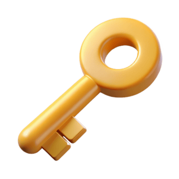 giocoso degno di nota pittogramma di un' chiave. croccante bordi, pulito linee, minimo design con scalabile design. impeccabile png