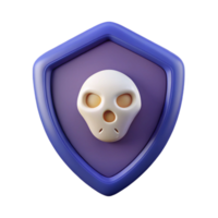 unparalleled rustic Shield-shaped badge with a simple, symmetrical skull. Clean lines, flat color, with Scalable Design. 8K png
