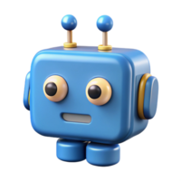passionate alluring Square robot with rounded corners, single antenna, small circular feet. Crisp edges, scalable, flat color with Scalable Design. flawless png