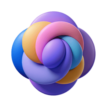 anmärkningsvärd minimalistisk abstrakt sammansättning av överlappande cirklar. platt Färg, knaprig kanter med skalbar design. knaprig png