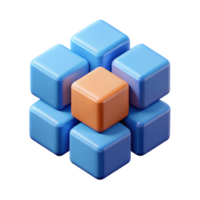 impressive gothic Geometric character composed of overlapping squares. Flat color, single-weight stroke with Scalable Design. ultra HD png