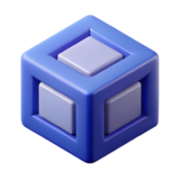 striking bohemian Isometric cube with three visible faces. Clean lines, geometric, with Scalable Design. ultra HD png