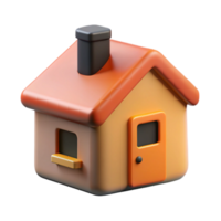 romantic exquisite House-shaped character with a square chimney. Clean lines, minimal design with Scalable Design. fine detail png