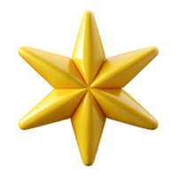 vibrant acclaimed A symmetrical yellow star with eight points. Flat color, with Scalable Design. png