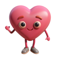 mysterious pristine Heart-shaped character with tiny legs, flat pink, clean lines with Scalable Design. precision png