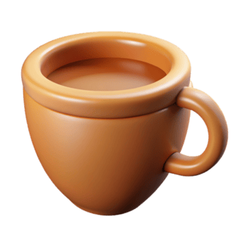 requintado calma vitoriano peso único acidente vascular encefálico esboço do uma café copo. fresco arestas, com escalável Projeto. genuíno png