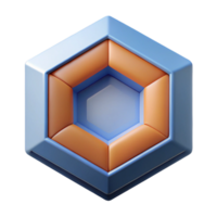 signature modern Geometric hexagon pattern. Minimal, symmetrical, single-weight stroke with Scalable Design. 8K png