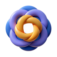 intense serene Abstract composition of overlapping circles. Flat color, symmetrical design with Scalable Design. perfect clarity png
