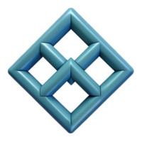 passionate magnificent Geometric pattern of interlocking diamonds. Minimal, flat color, with Scalable Design. premium png