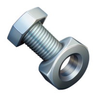 vibrant contemporary Technical drawing of a bolt and nut. Crisp edges, scalable, symmetrical with Scalable Design. museum quality png