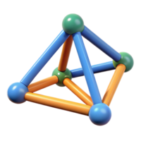 sumptuous urban Geometric rendering of a pyramid. Flat color, crisp edges with Scalable Design. top-tier png