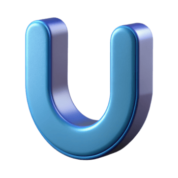 intense enchanting U-shaped character with a single, vertical line. Crisp edges, clean lines, flat color with Scalable Design. museum quality png