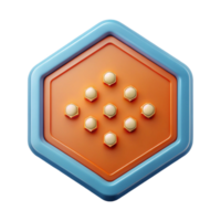 splendid distinctive Drop-shaped badge, single-weight stroke, flat ruby red with Scalable Design. png