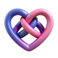 notable mid-century Symmetrical design of two intertwined hearts. Solid colors, clean lines. with Scalable Design. impeccable png