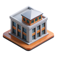 magnificent unparalleled Isometric projection of a building. Minimal, crisp edges with Scalable Design. png