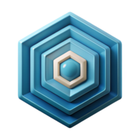 stunning tropical Concentric hexagons, crisp edges, minimal, symmetrical with Scalable Design. genuine png