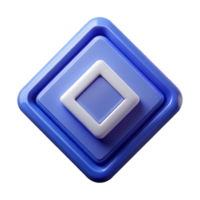pristine timeless Diamond-shaped badge with concentric squares. Minimal, scalable, single-weight stroke with Scalable Design. png