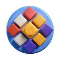 hypnotic industrial Geometric arrangement of circles and squares. Crisp edges, solid colors with Scalable Design. crisp png